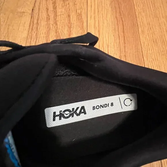 Hoka Bondi 8 Black and White - Picture 6 of 7